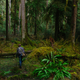 Gordon Hempton walks toward One Square Inch of Silence